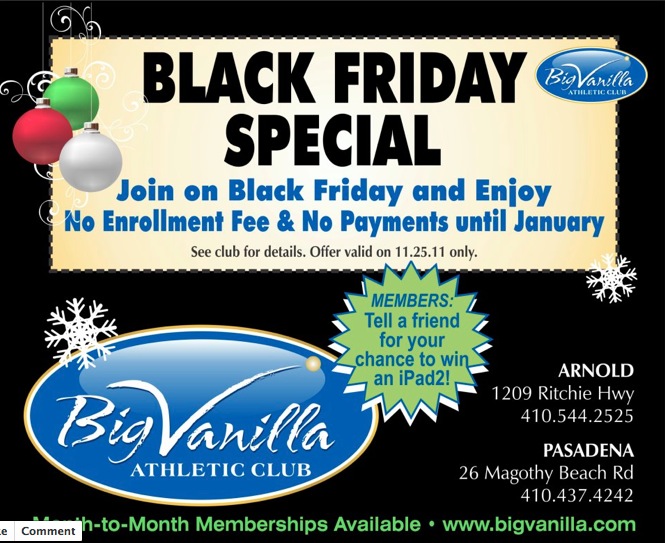 Big Vanilla Black Friday Special
